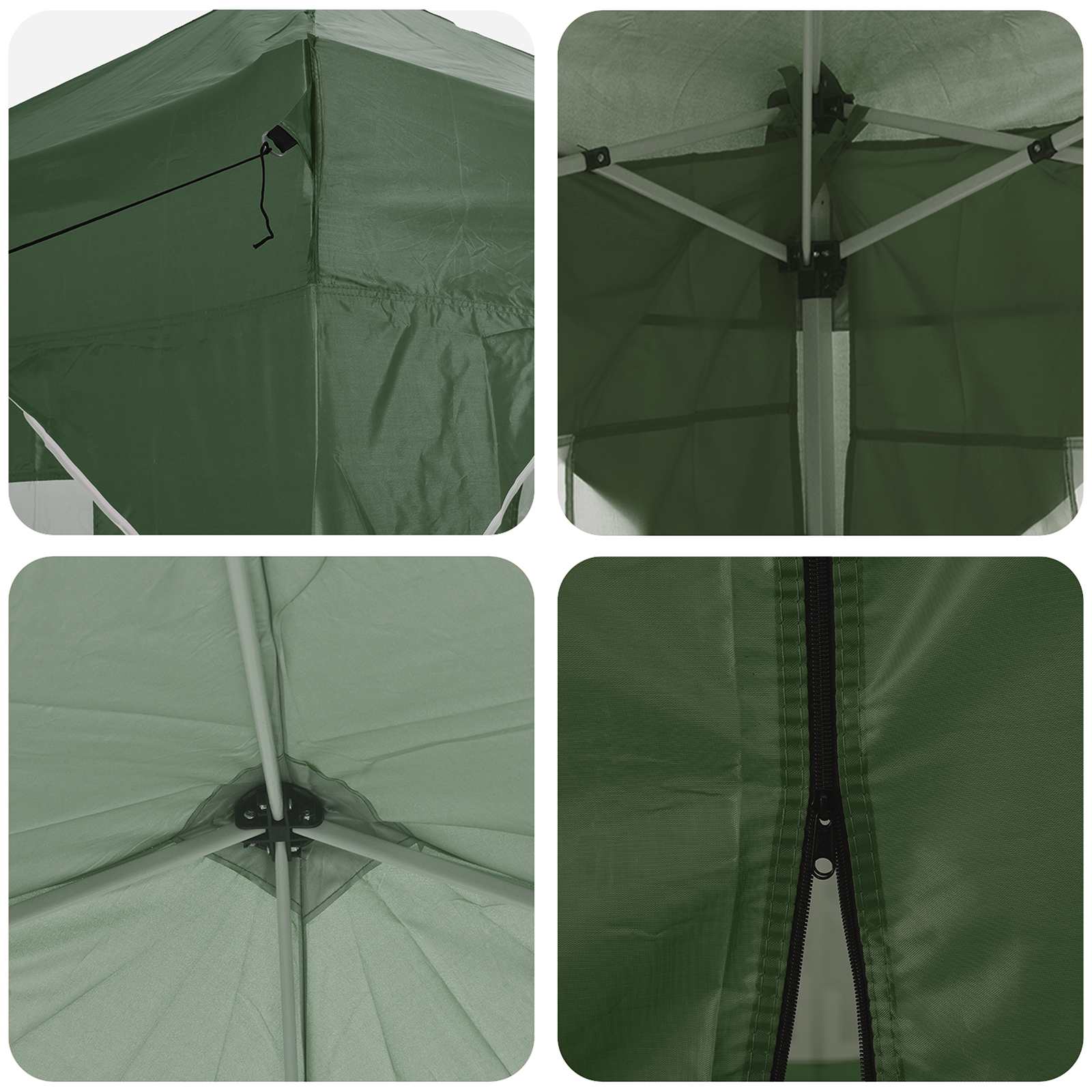 Pop-up partytent 575 x 288 x 245 cm Groen Oxford Stof