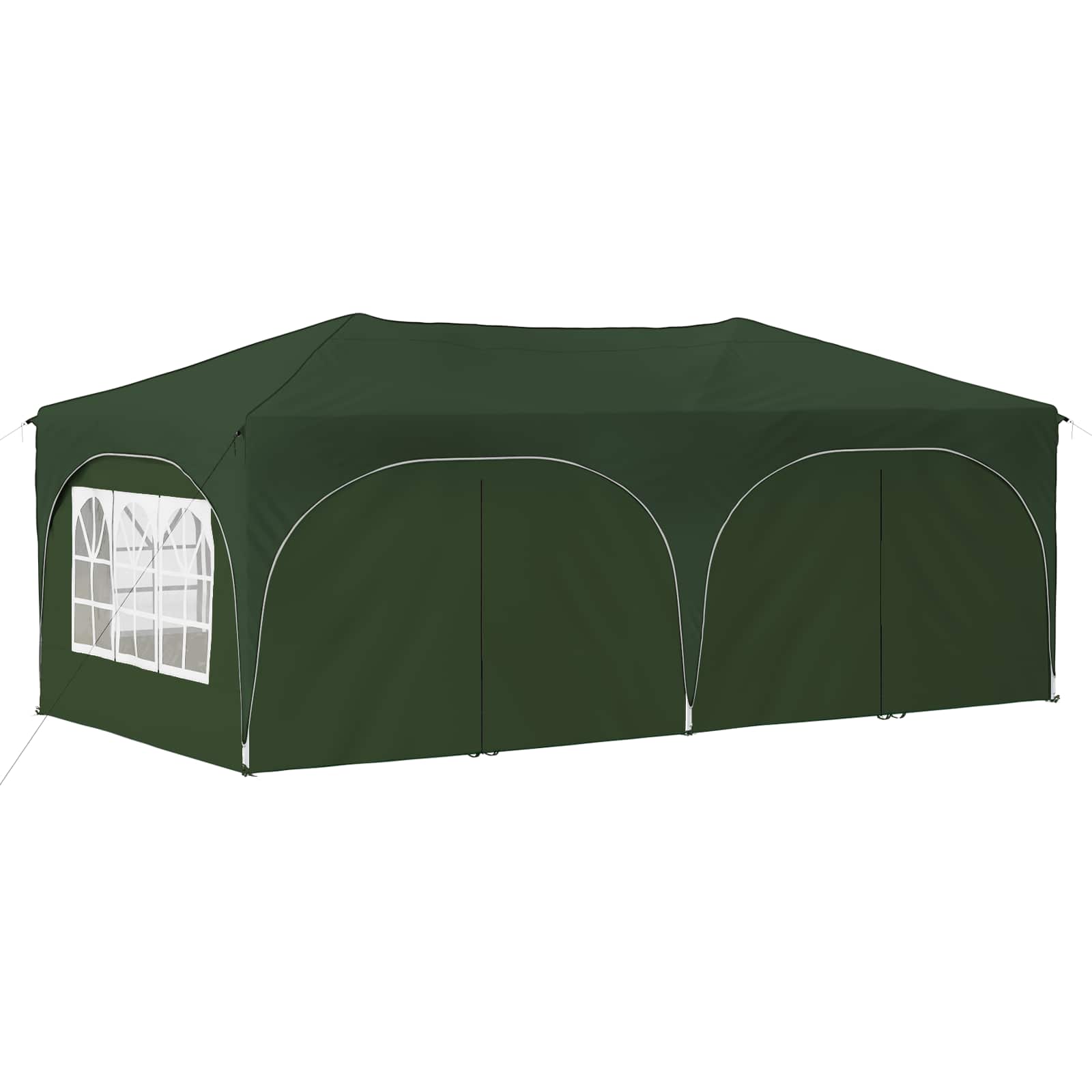 Pop-up partytent 575 x 288 x 245 cm Groen Oxford Stof