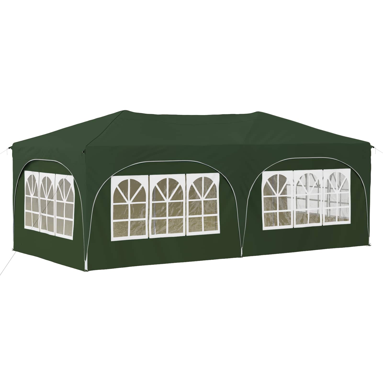 Pop-up partytent 575 x 288 x 245 cm Groen Oxford Stof