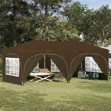 Pop-up partytent 575 x 288 x 245 cm Taupe Oxford Stof
