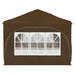 Pop-up partytent 575 x 288 x 245 cm Taupe Oxford Stof