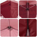 Pop-up partytent 575 x 288 x 245 cm Bordeauxrood Oxford Stof