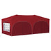 Pop-up partytent 575 x 288 x 245 cm Bordeauxrood Oxford Stof