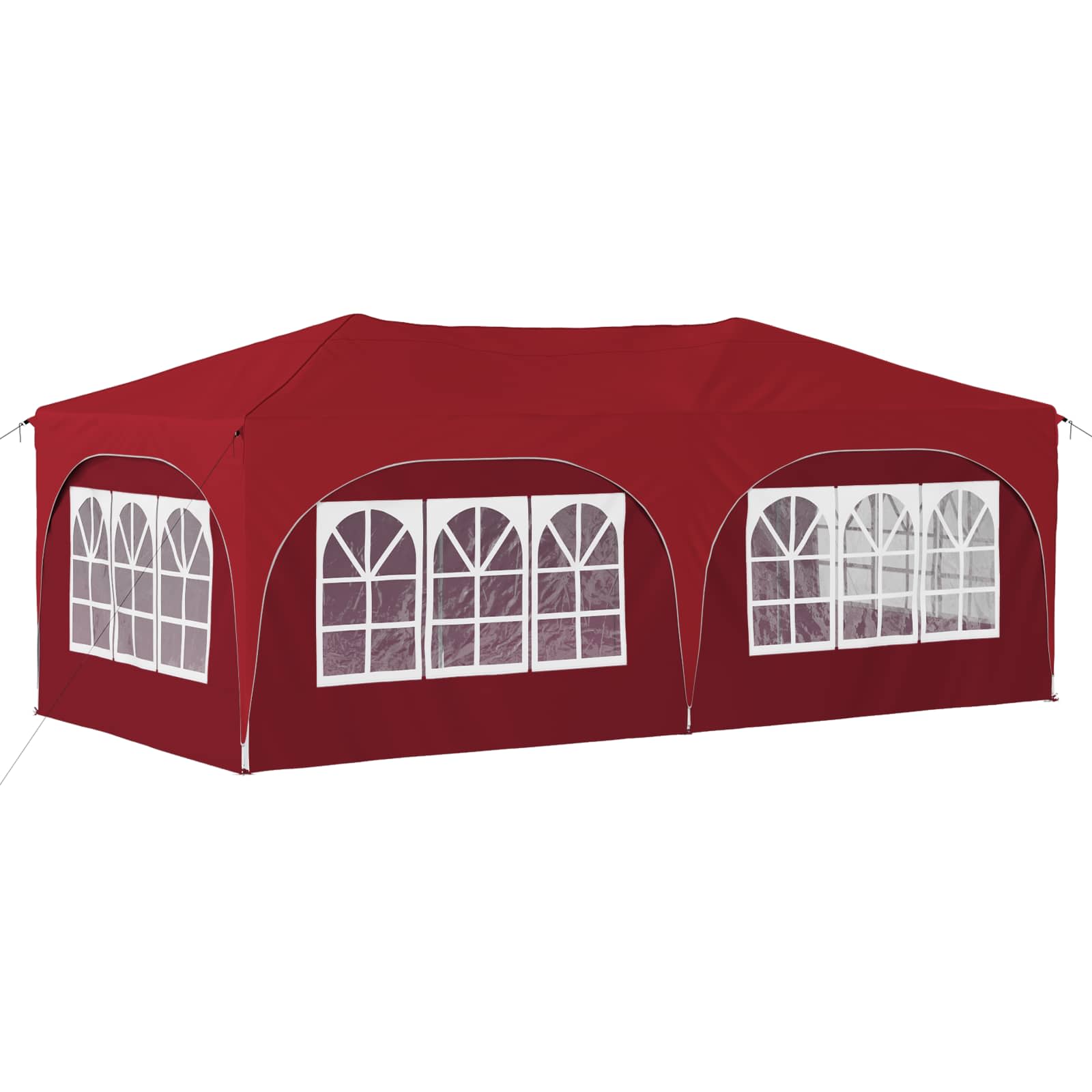 Pop-up partytent 575 x 288 x 245 cm Bordeauxrood Oxford Stof