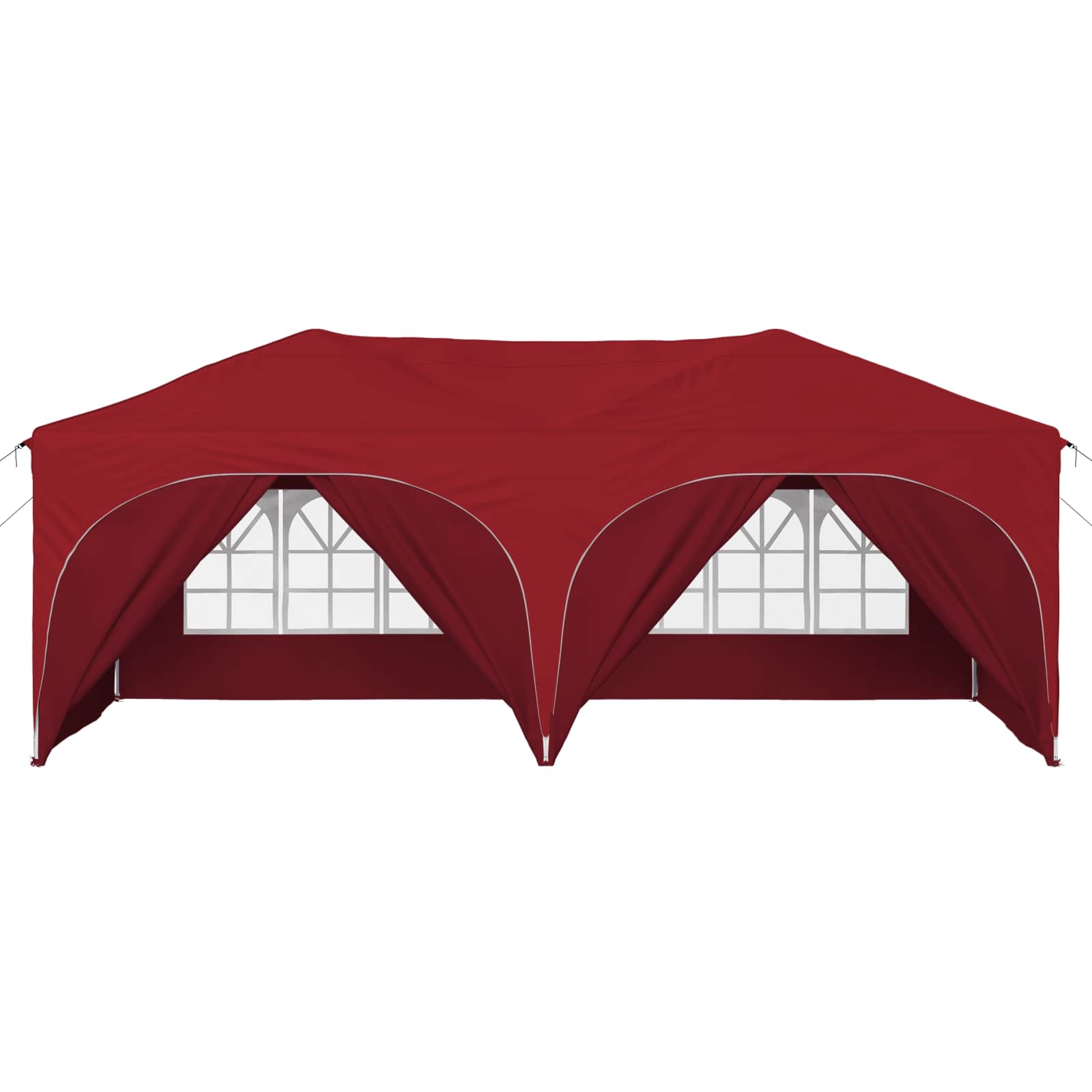 Pop-up partytent 575 x 288 x 245 cm Bordeauxrood Oxford Stof