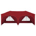 Pop-up partytent 575 x 288 x 245 cm Bordeauxrood Oxford Stof