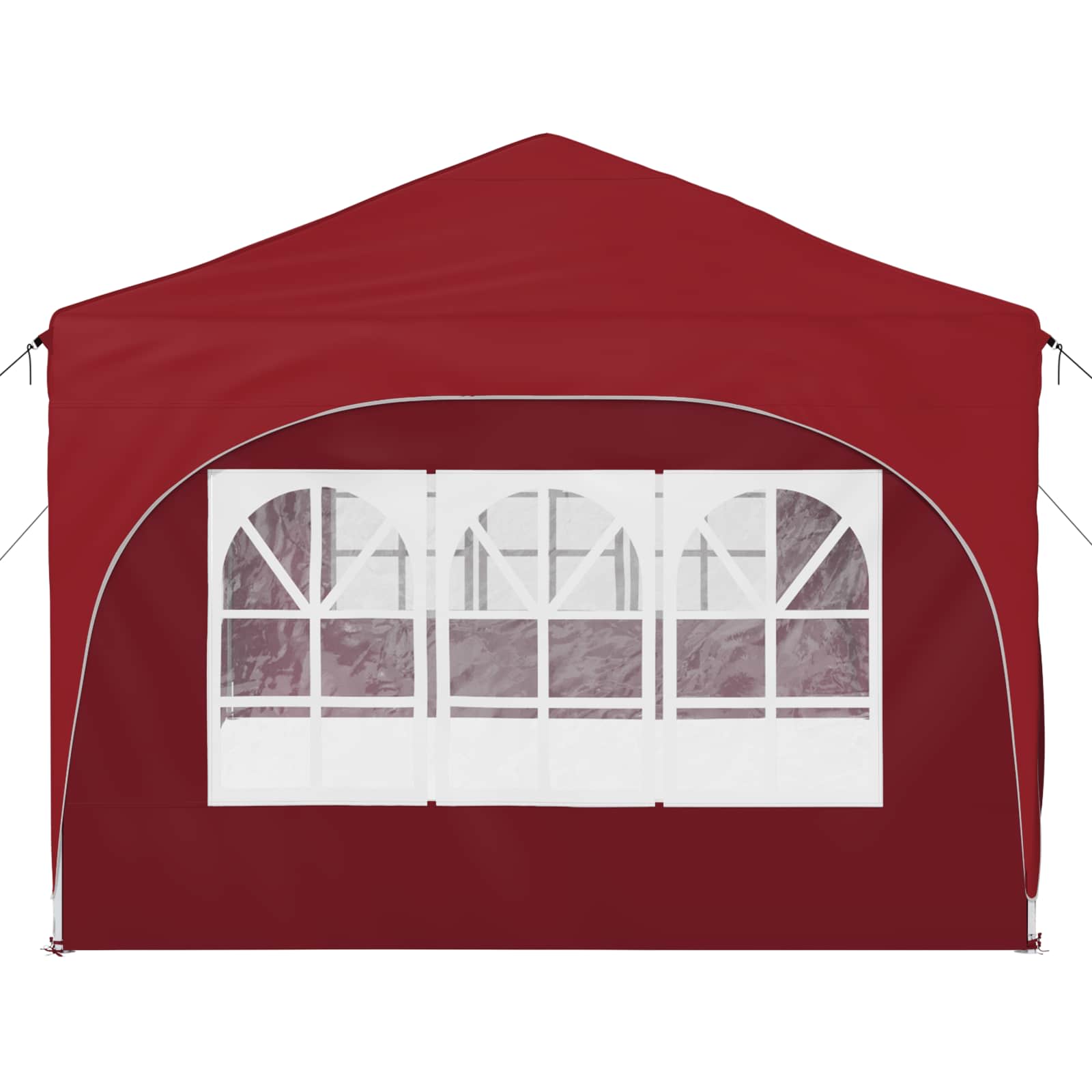 Pop-up partytent 575 x 288 x 245 cm Bordeauxrood Oxford Stof