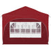 Pop-up partytent 575 x 288 x 245 cm Bordeauxrood Oxford Stof