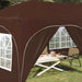 Pop-up partytent 575 x 288 x 245 cm Bruin Oxford Stof