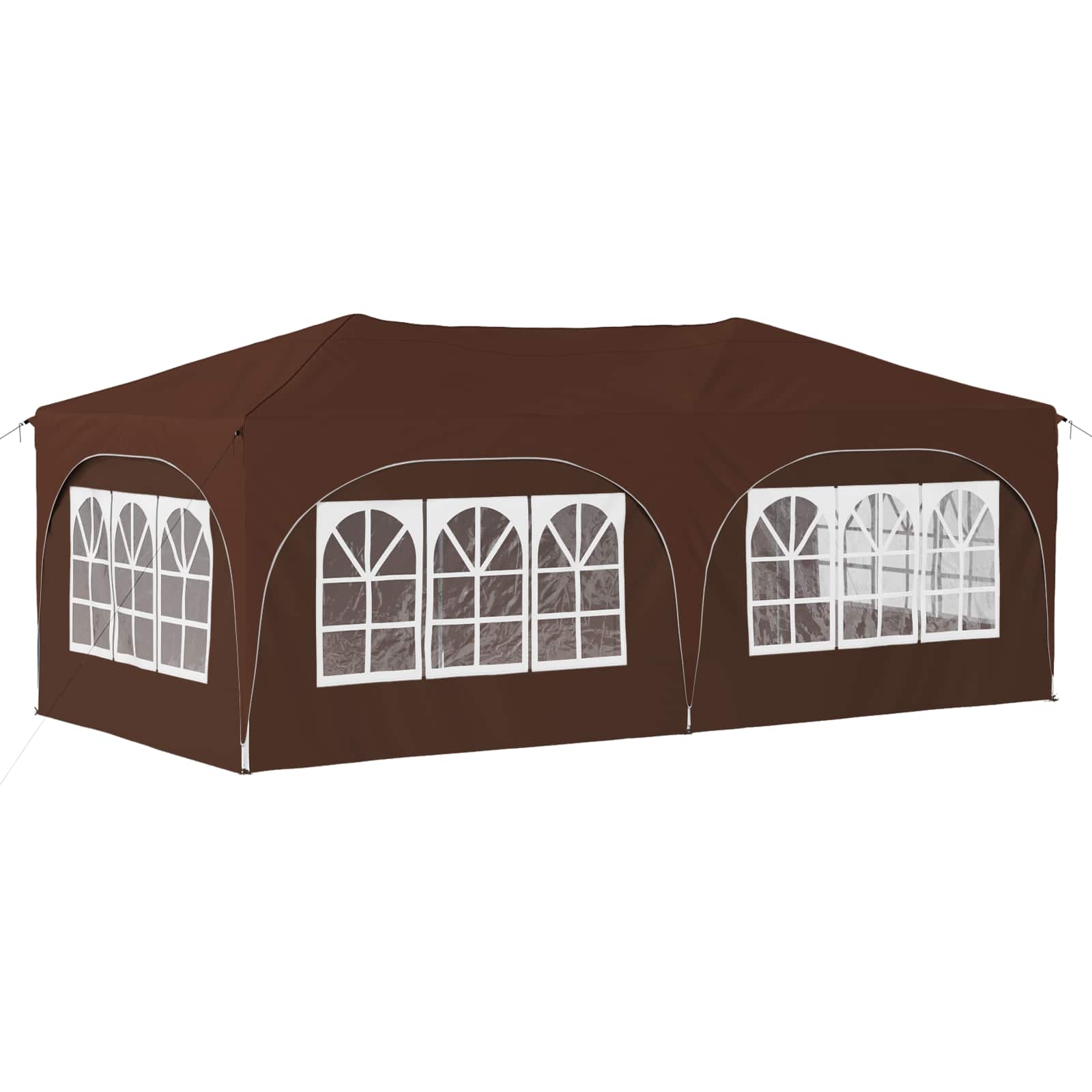 Pop-up partytent 575 x 288 x 245 cm Bruin Oxford Stof