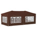 Pop-up partytent 575 x 288 x 245 cm Bruin Oxford Stof