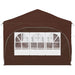 Pop-up partytent 575 x 288 x 245 cm Bruin Oxford Stof