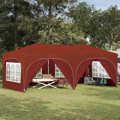 Pop-up partytent 575 x 288 x 245 cm Terracotta Oxford Stof