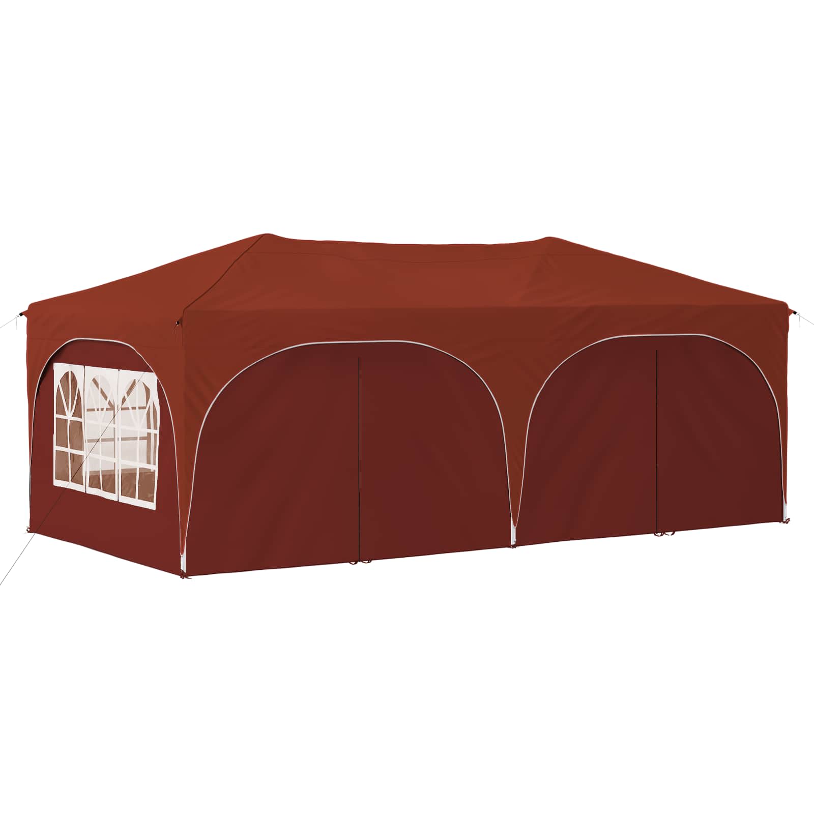Pop-up partytent 575 x 288 x 245 cm Terracotta Oxford Stof