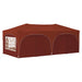 Pop-up partytent 575 x 288 x 245 cm Terracotta Oxford Stof