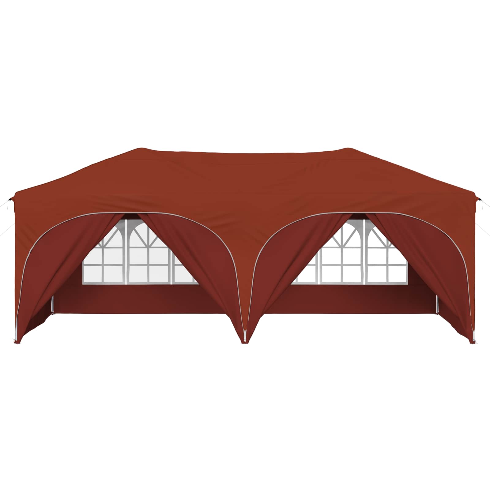 Pop-up partytent 575 x 288 x 245 cm Terracotta Oxford Stof