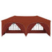 Pop-up partytent 575 x 288 x 245 cm Terracotta Oxford Stof