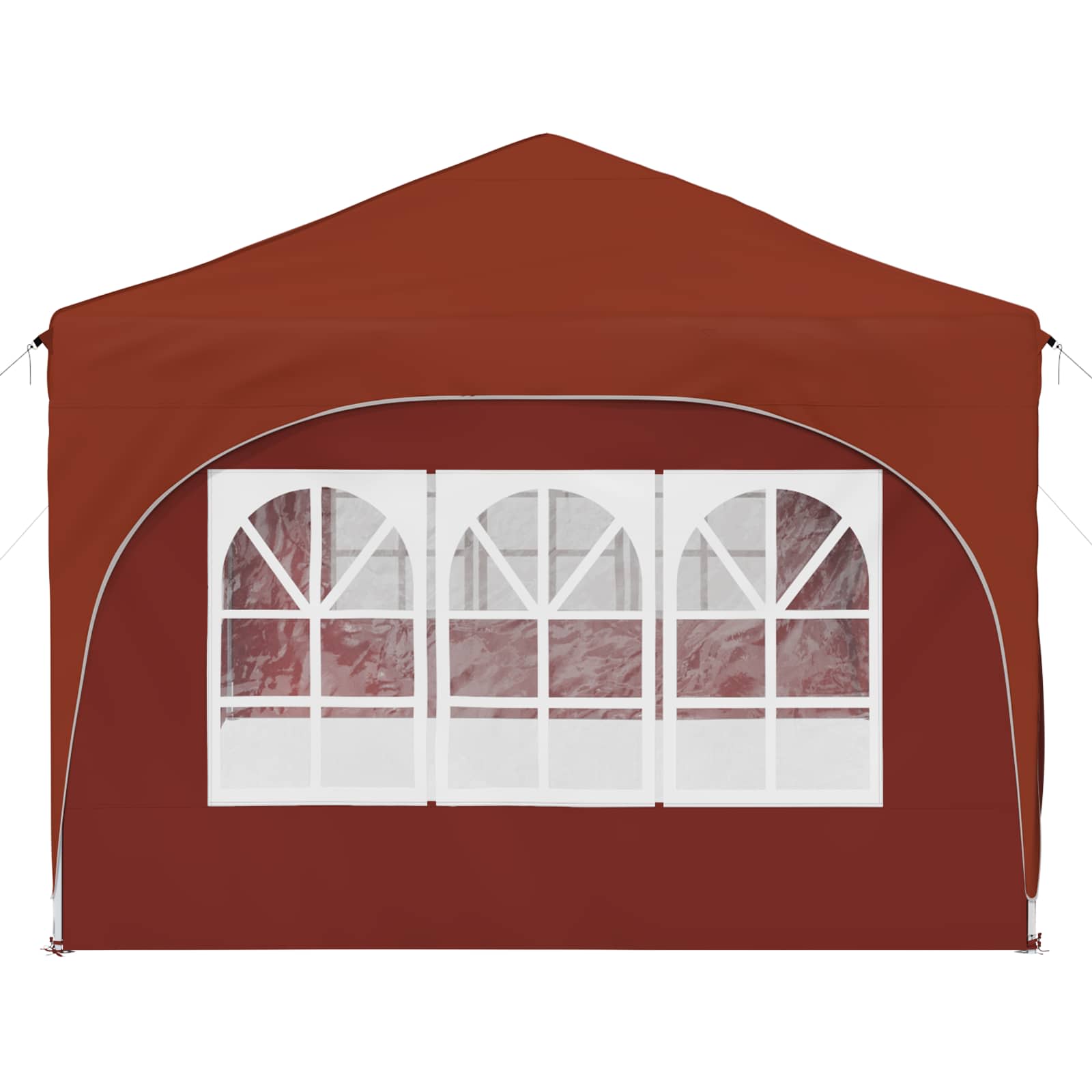 Pop-up partytent 575 x 288 x 245 cm Terracotta Oxford Stof