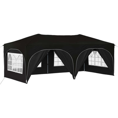 Pop-up partytent 575 x 288 x 245 cm Zwart Oxford Stof