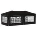Pop-up partytent 575 x 288 x 245 cm Zwart Oxford Stof
