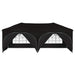 Pop-up partytent 575 x 288 x 245 cm Zwart Oxford Stof
