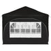 Pop-up partytent 575 x 288 x 245 cm Zwart Oxford Stof