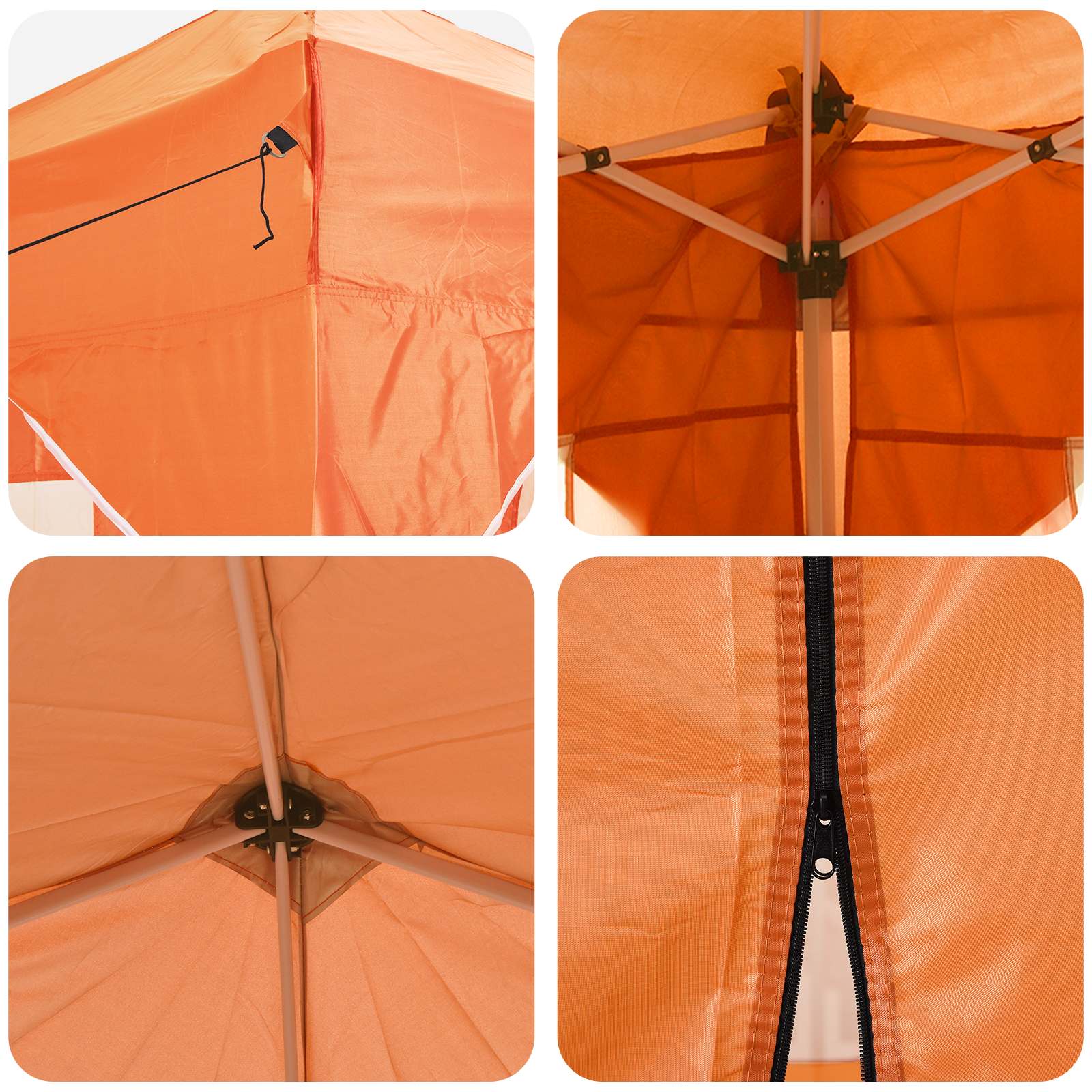 Pop-up partytent 575 x 288 x 245 cm Oranje Oxford Stof