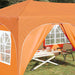 Pop-up partytent 575 x 288 x 245 cm Oranje Oxford Stof