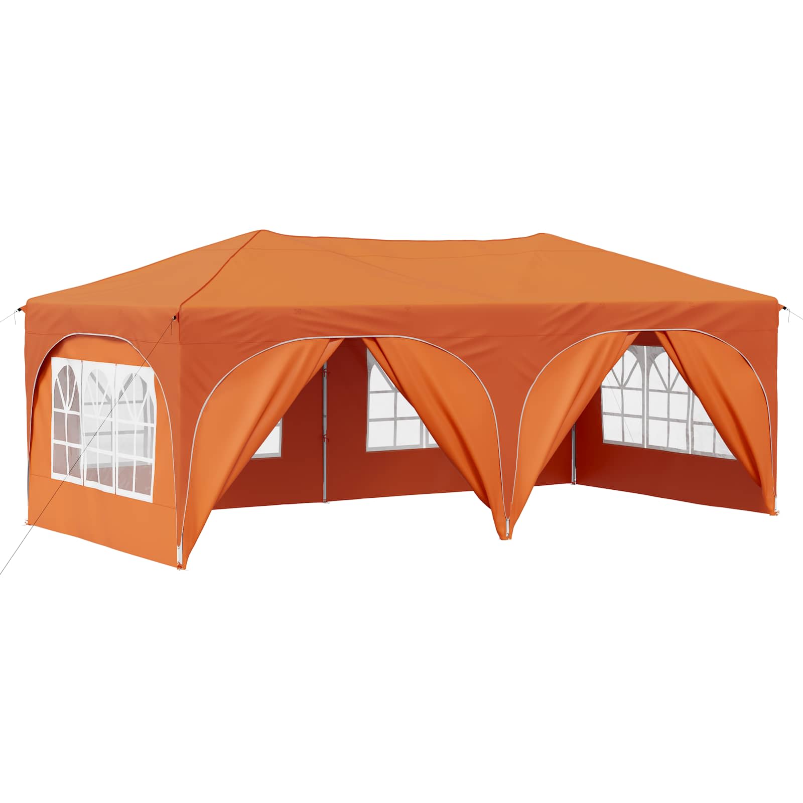 Pop-up partytent 575 x 288 x 245 cm Oranje Oxford Stof
