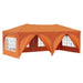 Pop-up partytent 575 x 288 x 245 cm Oranje Oxford Stof