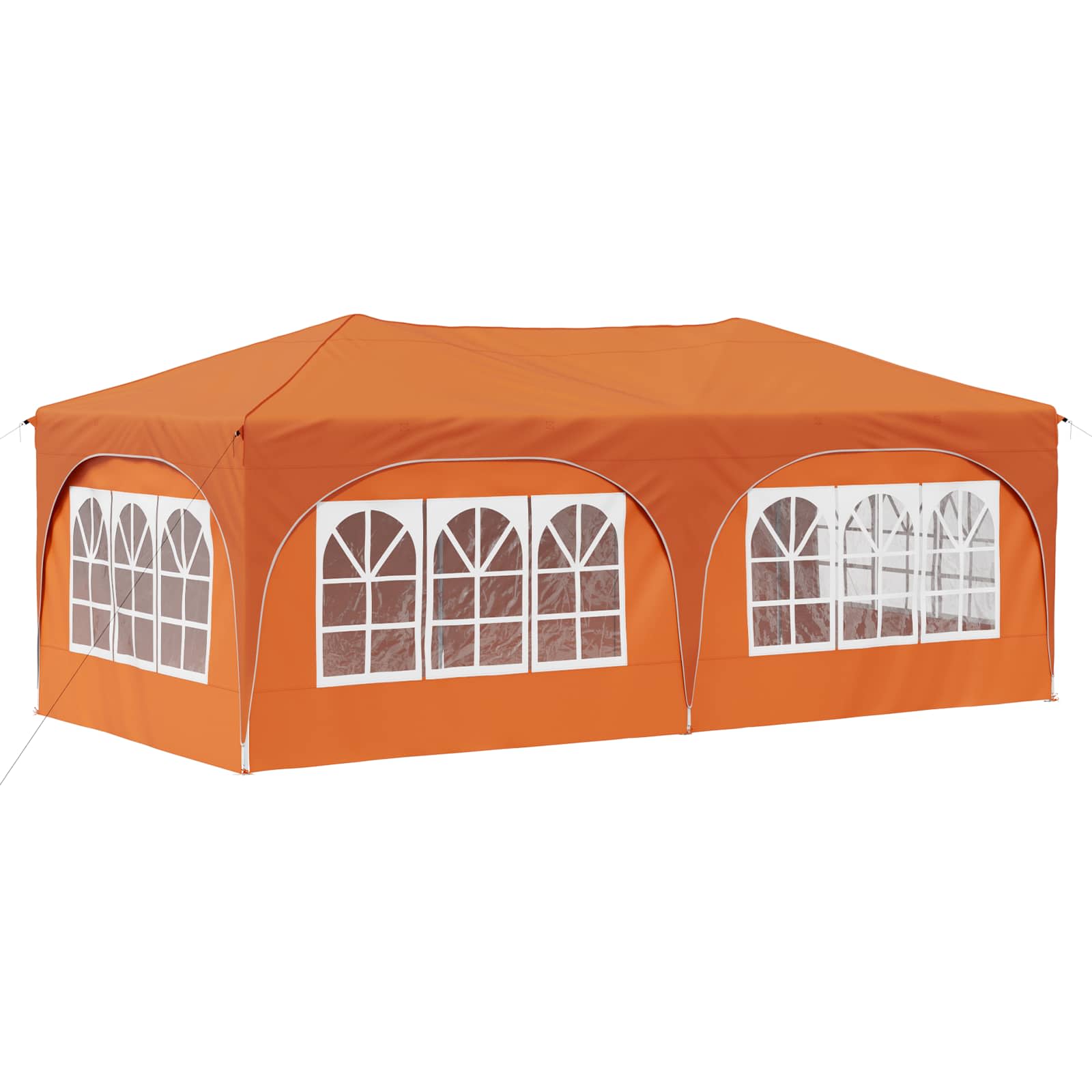 Pop-up partytent 575 x 288 x 245 cm Oranje Oxford Stof
