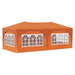 Pop-up partytent 575 x 288 x 245 cm Oranje Oxford Stof