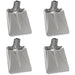 Schep Hoofd 4 st Zilver 43 x 32,5 cm Aluminium