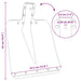 Schep Hoofd 4 st Zilver 43 x 32,5 cm Aluminium