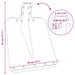 Schep Hoofd Zilver 45 x 38 cm Aluminium