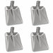Schep Hoofd 4 st Zilver 45 x 38 cm Aluminium