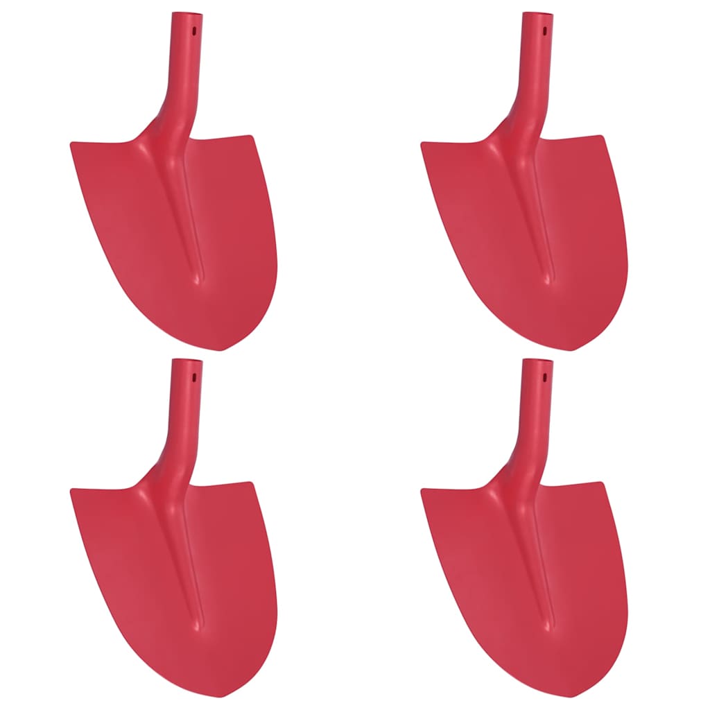 Schep Hoofd 4 st Rood 39,5 x 27,5 cm Gepoedercoat staal