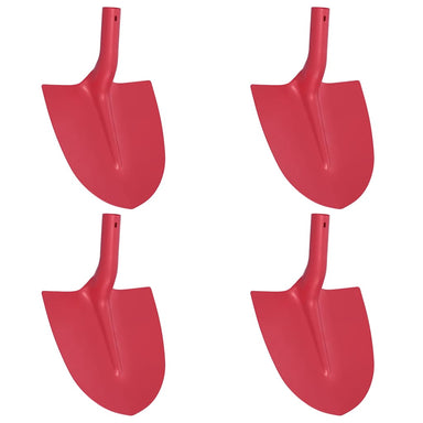 Schep Hoofd 4 st Rood 39,5 x 27,5 cm Gepoedercoat staal