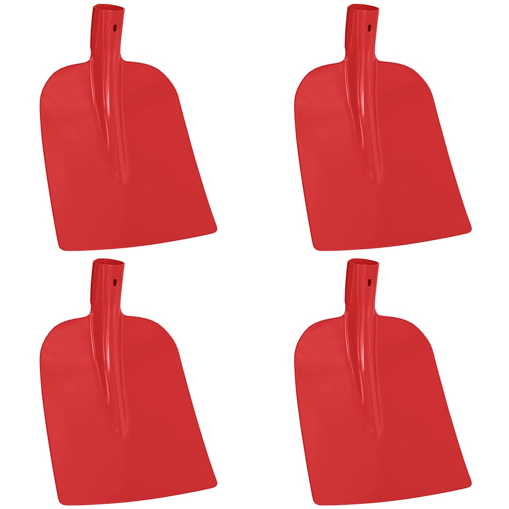 Schep Hoofd 4 st Rood 32 x 24,5 cm Gepoedercoat staal