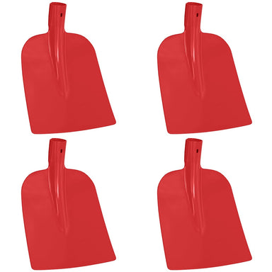 Schep Hoofd 4 st Rood 32 x 24,5 cm Gepoedercoat staal
