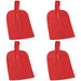 Schep Hoofd 4 st Rood 32 x 24,5 cm Gepoedercoat staal