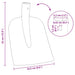 Schep Hoofd 4 st Rood 32 x 24,5 cm Gepoedercoat staal