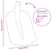 Schep Hoofd 4 st Zwart 34,5 x 24 cm Gepoedercoat staal