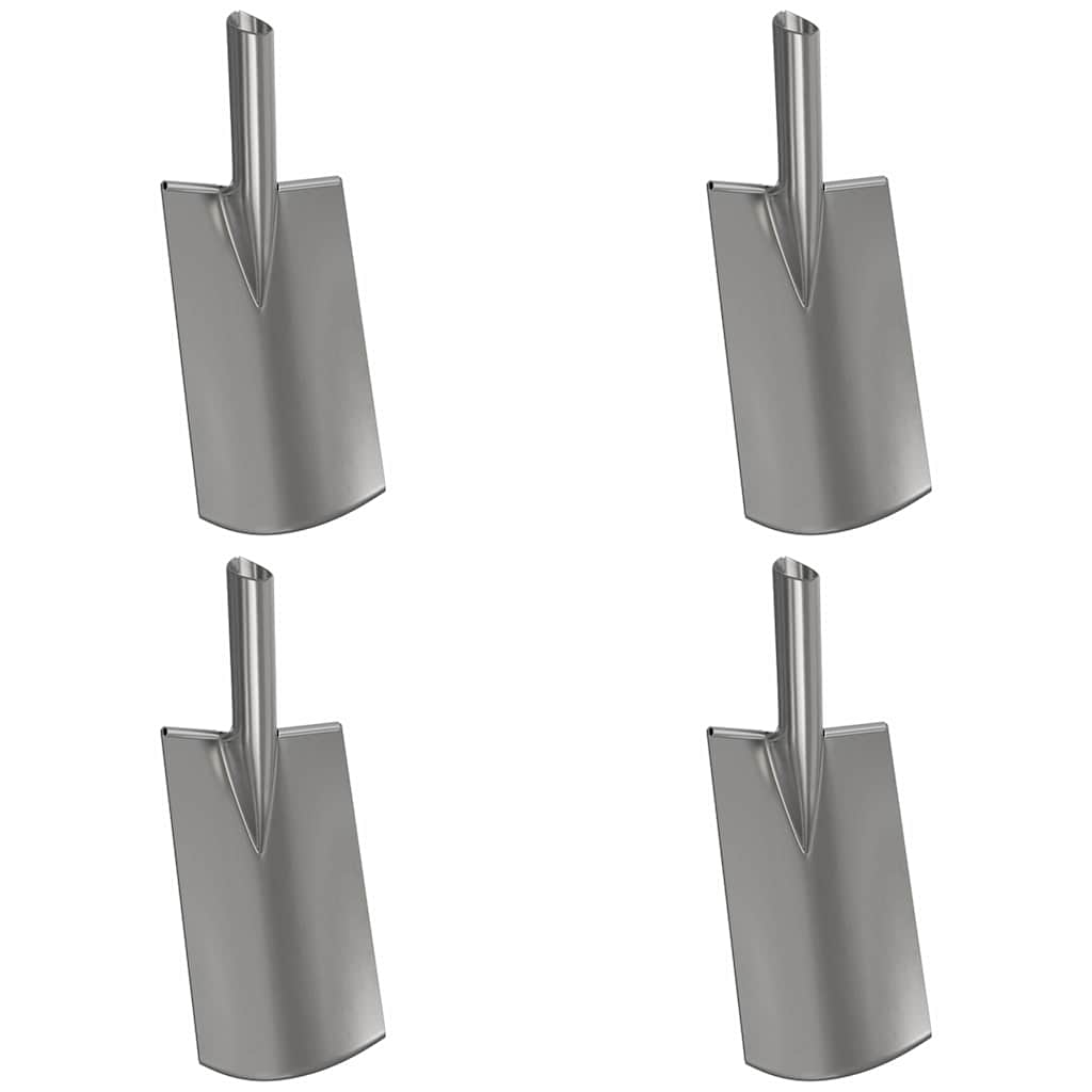Schep Hoofd 4 st Zilver 43 x 17 cm Gepoedercoat staal