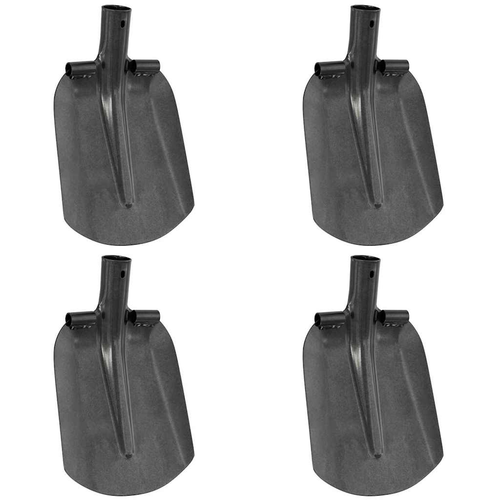 Schep Hoofd 4 st Zilver 33 x 21 cm Gepoedercoat staal