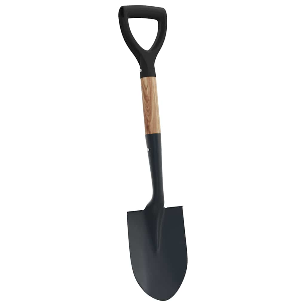Schep Zwart 68,5 cm Krachtig gecoat staal en massief hout
