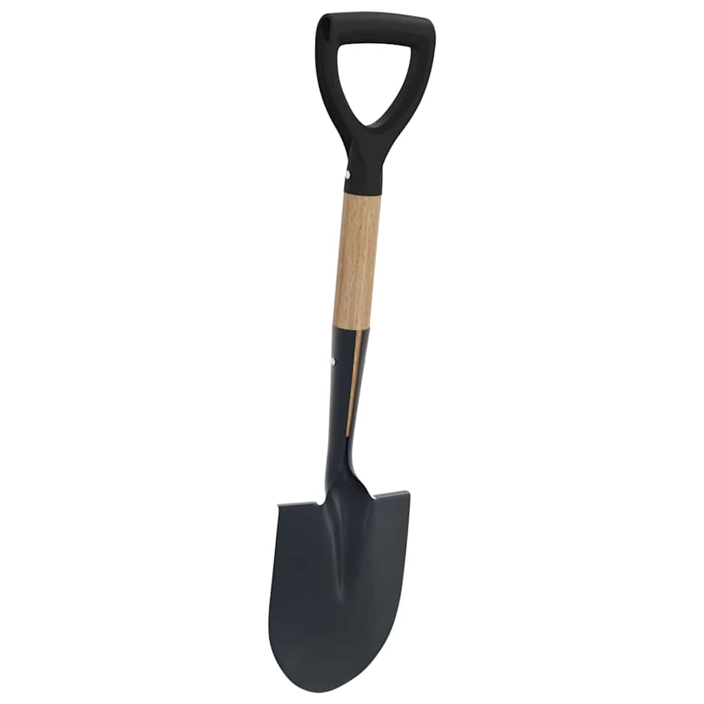 Schep Zwart 68,5 cm Krachtig gecoat staal en massief hout