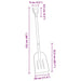 Schep Zilver 29 x 122 cm Aluminium