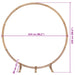 Trouwrand Licht Bruin 224 x 80 x 220 cm Massief Vurenhout