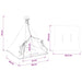 Dieren teepee met kussen Wit 60 x 60 x 70 cm Polyester